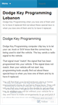 Mobile Screenshot of dodgekeyprogramming.wordpress.com