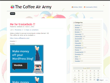 Tablet Screenshot of coffeearmy.wordpress.com