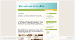 Desktop Screenshot of lifelonglibraries.wordpress.com