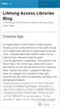 Mobile Screenshot of lifelonglibraries.wordpress.com