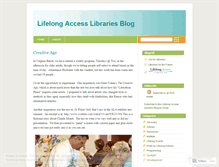 Tablet Screenshot of lifelonglibraries.wordpress.com