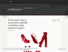 Tablet Screenshot of malditocloset.wordpress.com