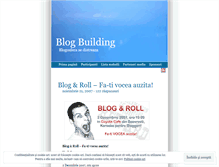 Tablet Screenshot of blogbuilding.wordpress.com