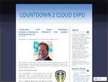 Tablet Screenshot of countdown2cloudexpo.wordpress.com