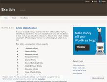 Tablet Screenshot of exarticle.wordpress.com