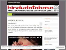 Tablet Screenshot of hindudatabase.wordpress.com