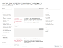 Tablet Screenshot of perspectivesofpublicdiplomacy.wordpress.com