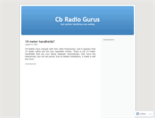 Tablet Screenshot of cbradioguru.wordpress.com