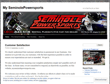 Tablet Screenshot of myseminolepowersports.wordpress.com