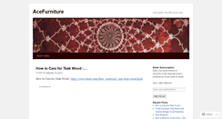 Desktop Screenshot of acefurn.wordpress.com