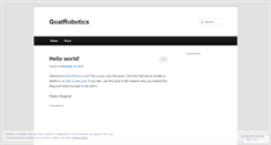 Desktop Screenshot of goatrobotics.wordpress.com