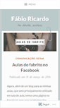 Mobile Screenshot of fabioricardo.wordpress.com