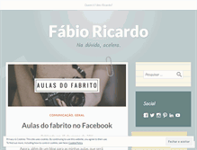 Tablet Screenshot of fabioricardo.wordpress.com