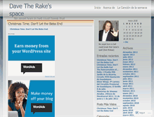 Tablet Screenshot of davetherake.wordpress.com