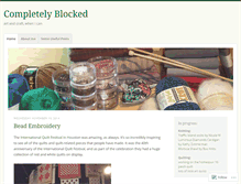 Tablet Screenshot of completelyblocked.wordpress.com