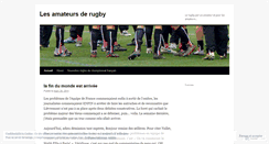 Desktop Screenshot of lesamateursderugby.wordpress.com