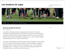 Tablet Screenshot of lesamateursderugby.wordpress.com