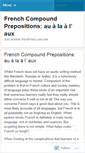 Mobile Screenshot of frenchcompoundprepositionsaualalaux.wordpress.com