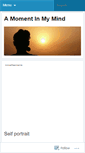 Mobile Screenshot of amomentinmymind.wordpress.com