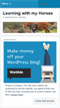 Mobile Screenshot of learningwithmyhorses.wordpress.com