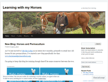 Tablet Screenshot of learningwithmyhorses.wordpress.com