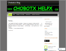 Tablet Screenshot of chobotshelp.wordpress.com