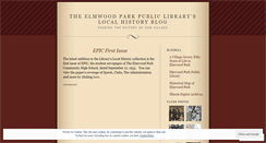 Desktop Screenshot of elmwoodparklocalhistoryblog.wordpress.com