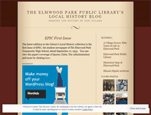 Tablet Screenshot of elmwoodparklocalhistoryblog.wordpress.com