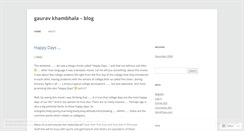 Desktop Screenshot of gauravkhambhala.wordpress.com
