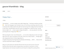 Tablet Screenshot of gauravkhambhala.wordpress.com