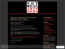 Tablet Screenshot of notrealartsjobs.wordpress.com