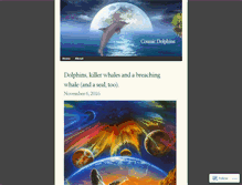 Tablet Screenshot of cosmicdolphins.wordpress.com