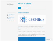 Tablet Screenshot of antarcticdesign.wordpress.com