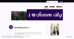 Desktop Screenshot of iheartcharmcity.wordpress.com