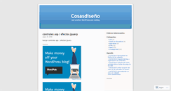Desktop Screenshot of cosasdisenyo.wordpress.com