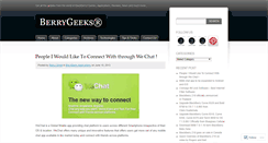 Desktop Screenshot of berrygeeks.wordpress.com