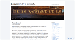 Desktop Screenshot of becauseitreallyispersonal.wordpress.com