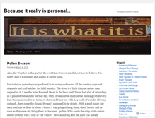 Tablet Screenshot of becauseitreallyispersonal.wordpress.com