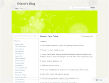 Tablet Screenshot of kristingauta.wordpress.com