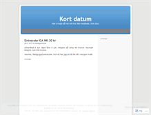 Tablet Screenshot of kortdatum.wordpress.com