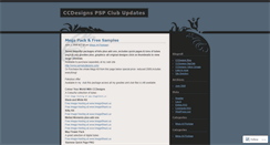 Desktop Screenshot of ccdesigns.wordpress.com