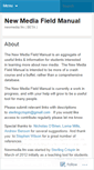 Mobile Screenshot of newmediafieldmanual.wordpress.com