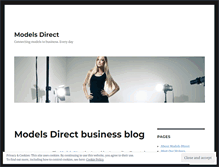 Tablet Screenshot of modelsdirect.wordpress.com
