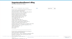 Desktop Screenshot of ingenierodesoftware.wordpress.com