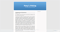 Desktop Screenshot of mzey.wordpress.com