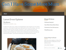 Tablet Screenshot of canihavesomemoremum.wordpress.com