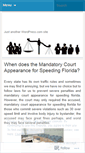Mobile Screenshot of mandatorycourtappearance.wordpress.com