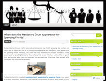 Tablet Screenshot of mandatorycourtappearance.wordpress.com
