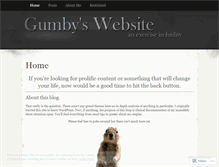Tablet Screenshot of gumbytm.wordpress.com