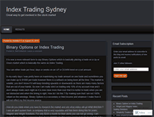 Tablet Screenshot of indextradingsydney.wordpress.com